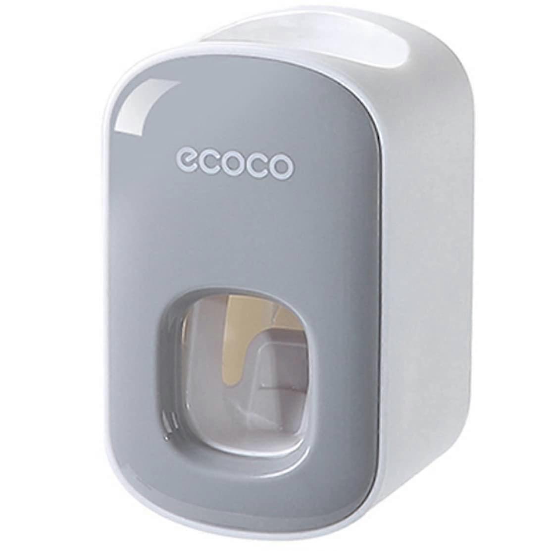 Automatic Toothpaste Dispenser Wall Mounted Hands  Mess  for Kids and Adults Bathroom Grey