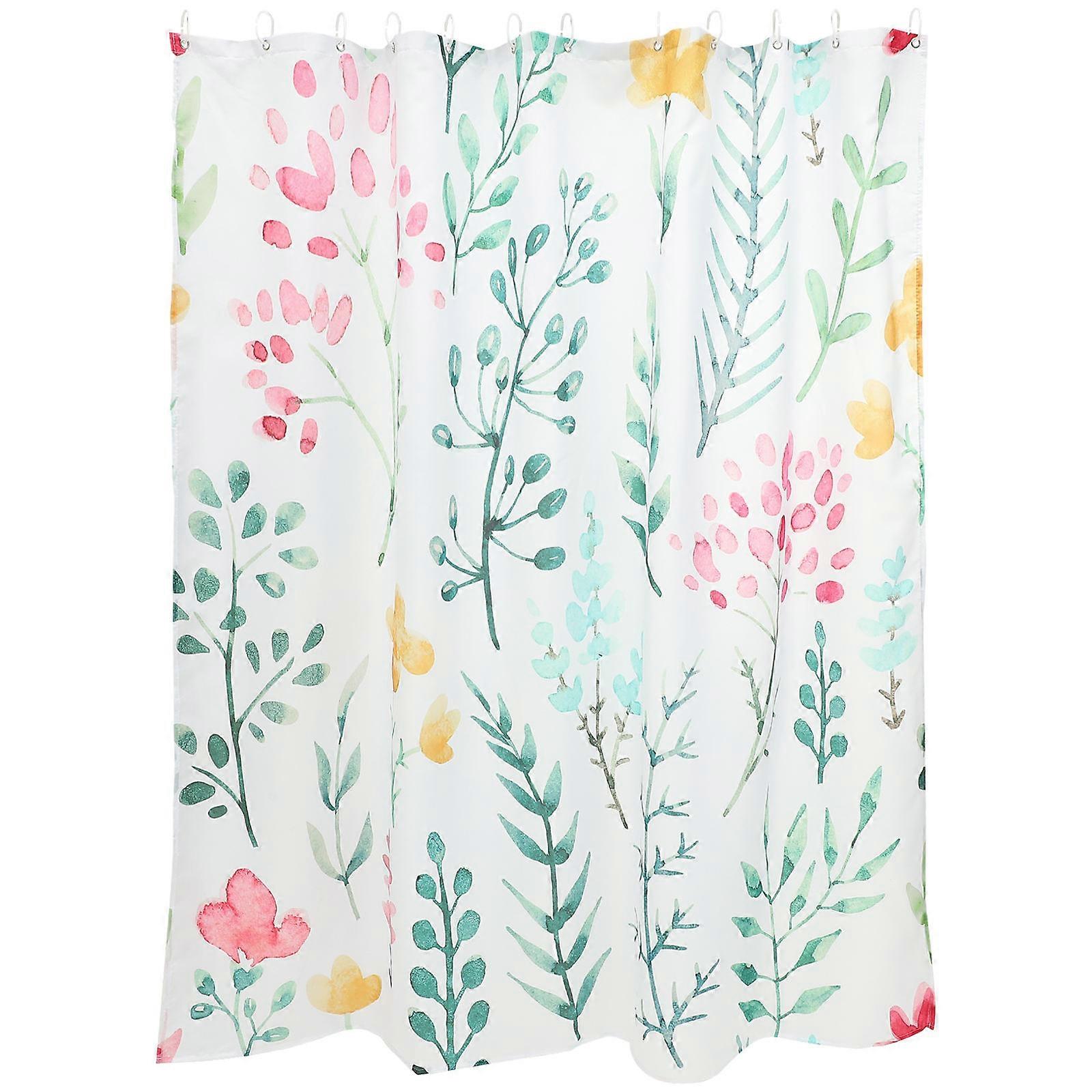 Multi Colored Shower Partition Curtain 2Pcs 180x180cm Suitable For Hotel Or Outdoor Bath With Water Splash Prevention Function