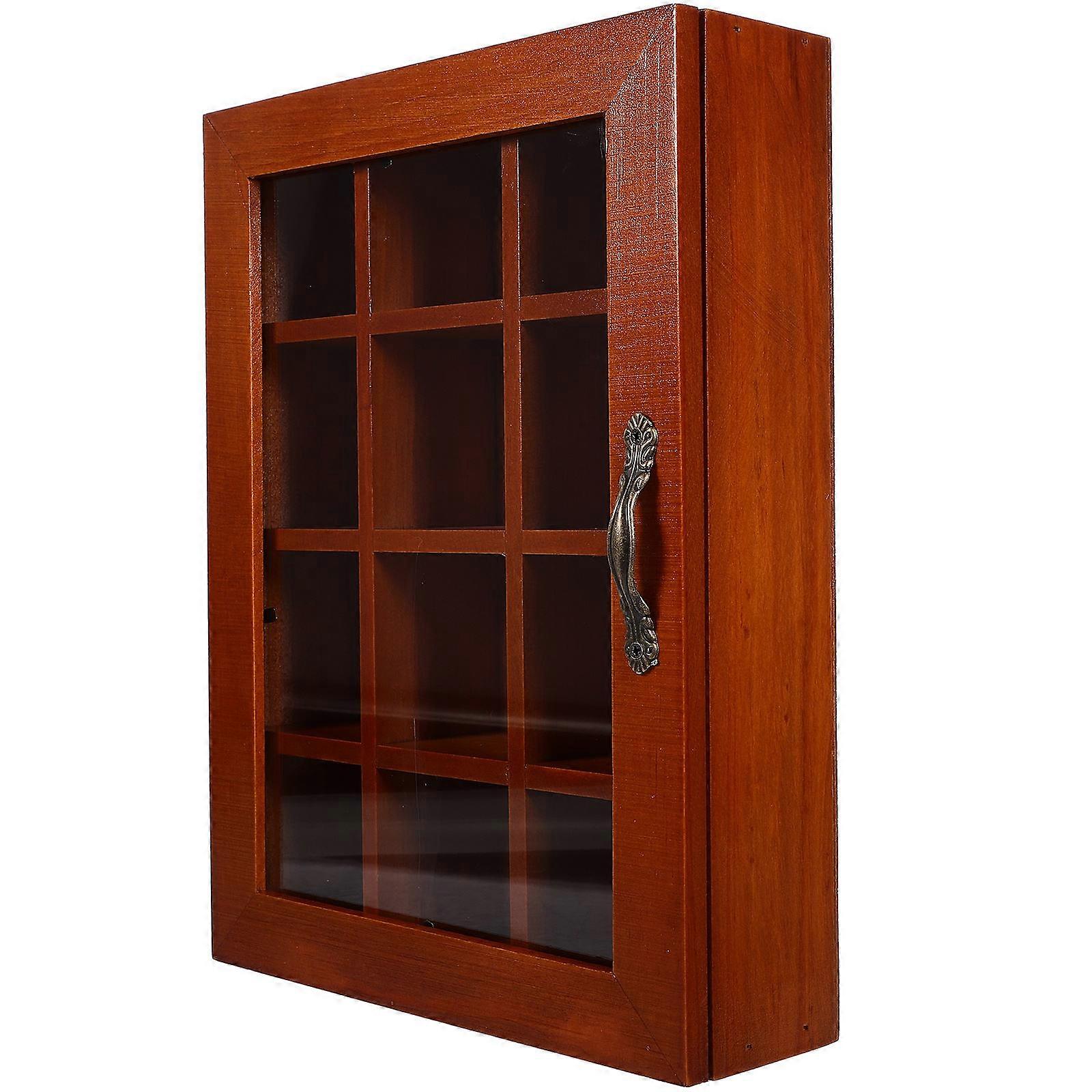 Multi-Function Tea Bag Holder Wood Organizer for Storage Use 12 Compartments