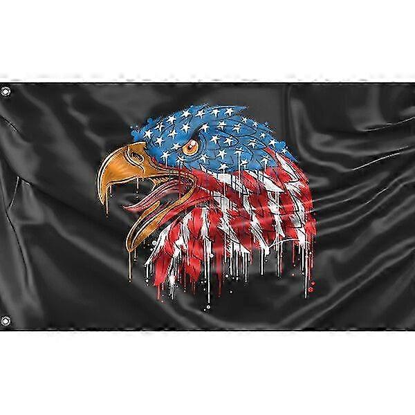 Patriotic Usa White Eagle Flag Pattern 457
