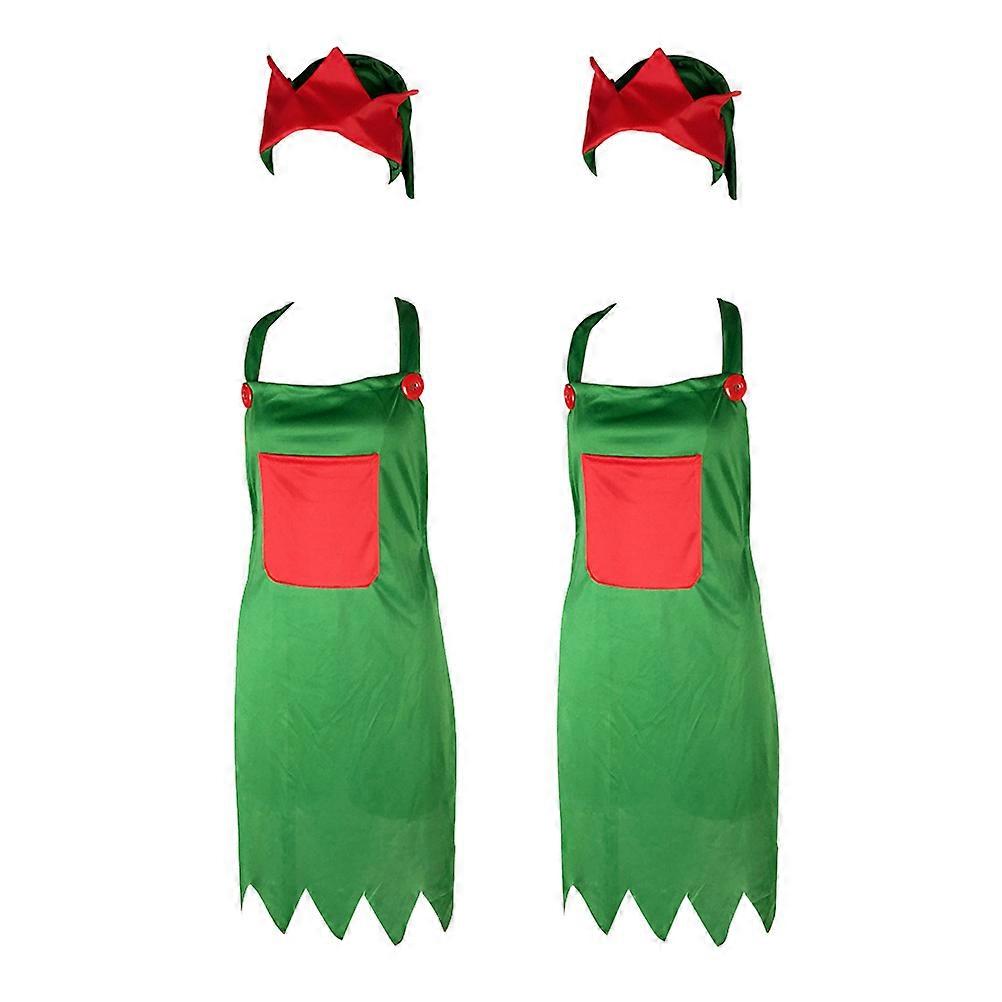 Apron and Hat for Cooking Use 6Sets Funny Serving Apron