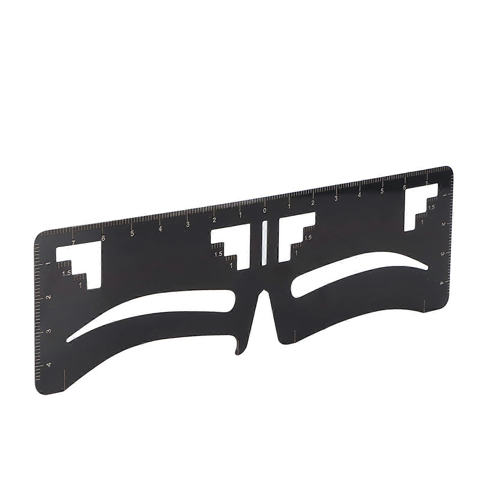 Eyebrow Ruler Stainless Steel Brow Shaping Tool with Clear Scale for Microblading Tattoos