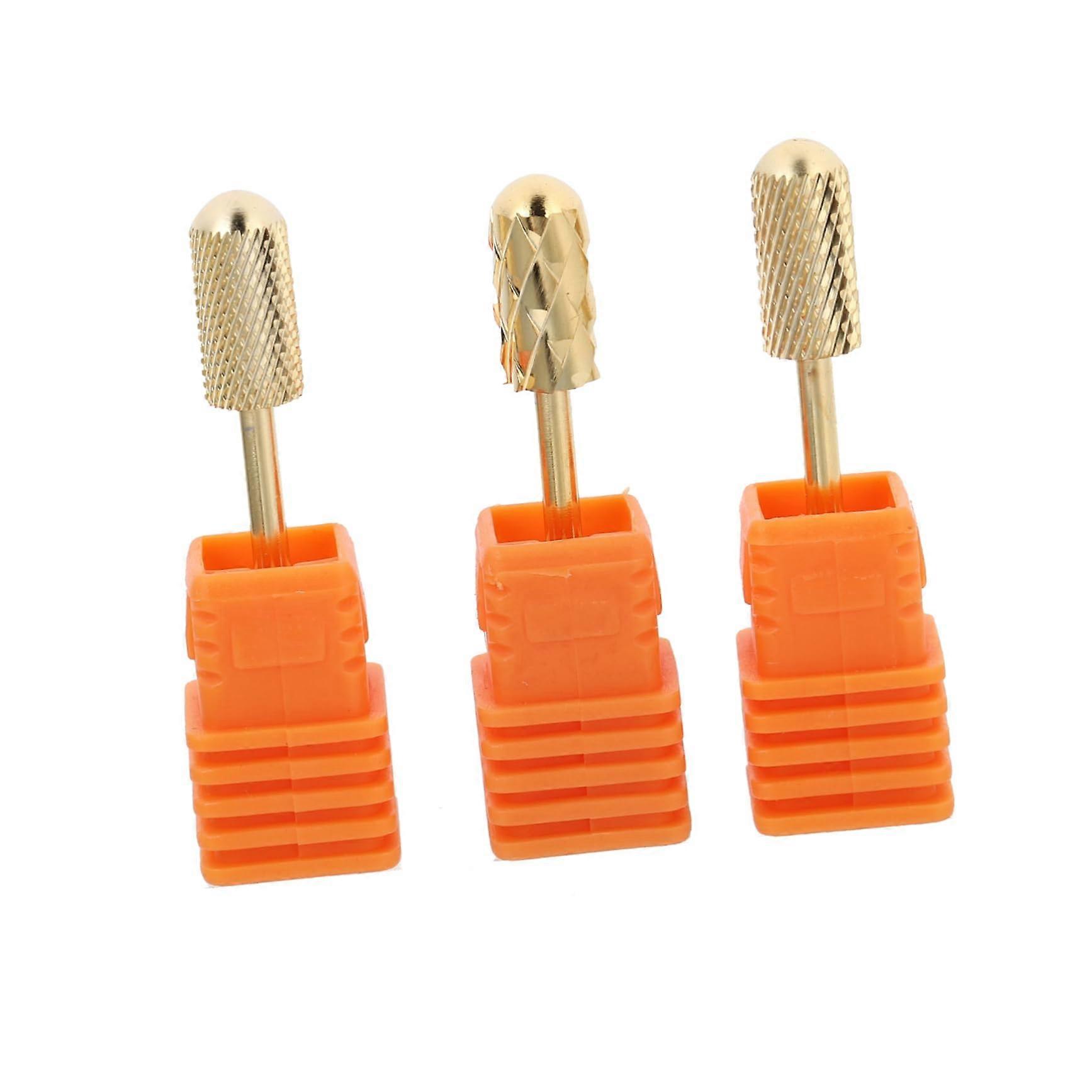 Nail Drill Bits Set for Fast Gel Removal, Durable Manicure Pedicure Drill Bit Kit, 3pcs