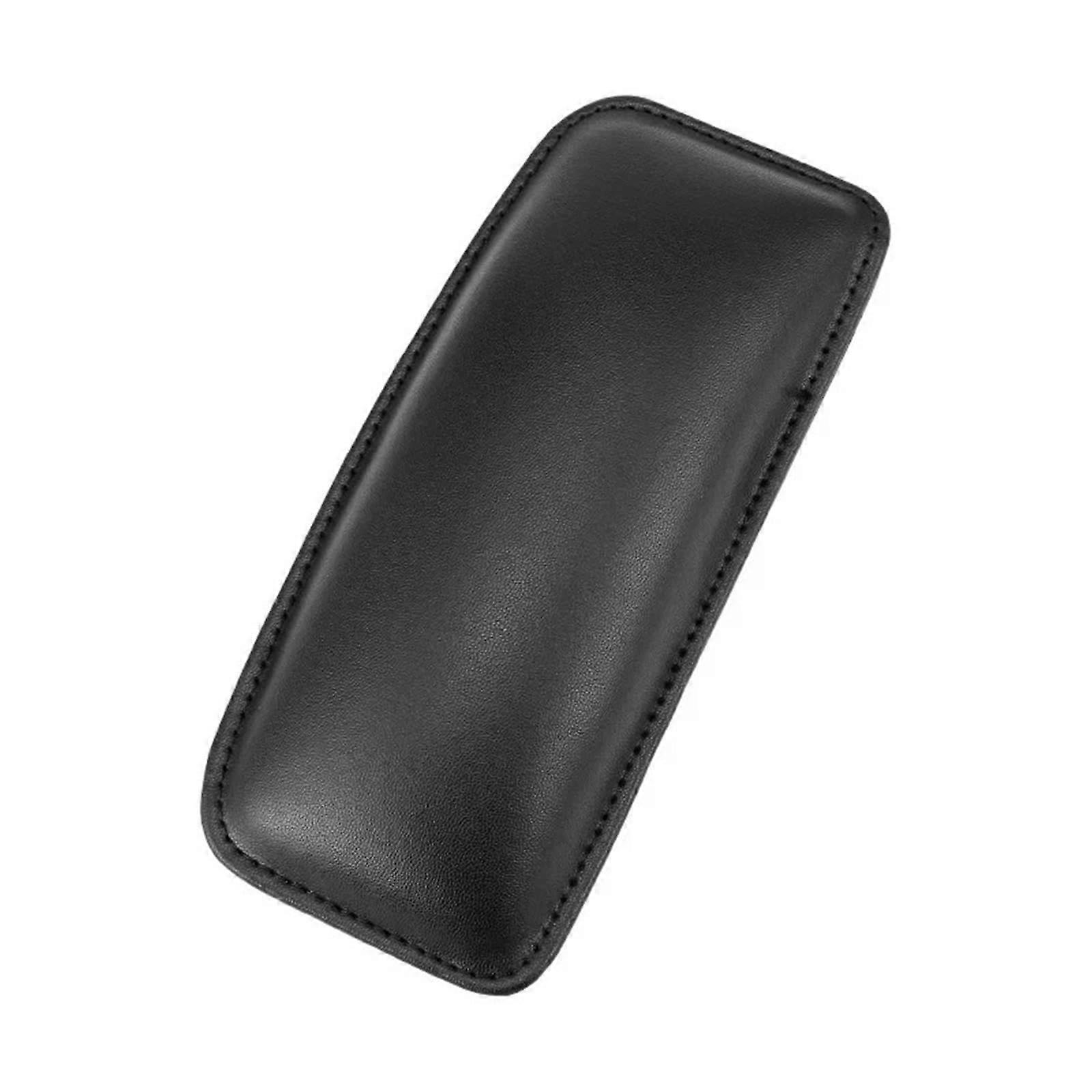 Car Armrest Cushion and Knee Pad, Memory Foam Support, Universal PU Leather, Black