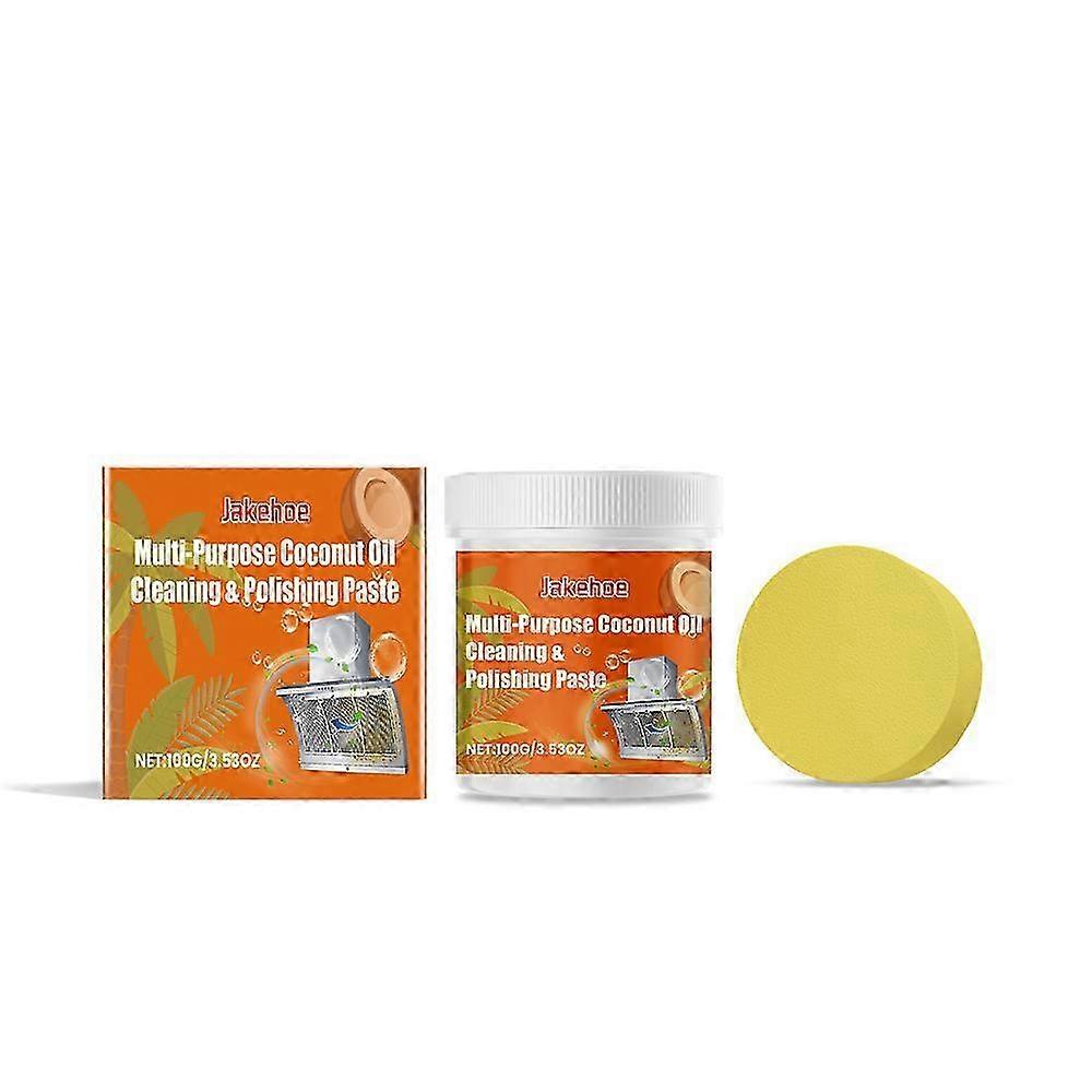 Coconut Oil Cleaning Paste - Multi-Purpose Cleaner & PolishSIZE：1pc