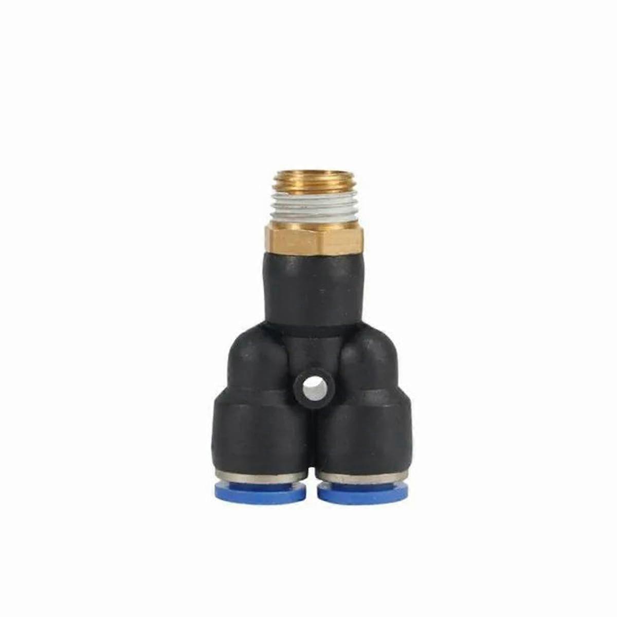 Pneumatic Quick Connect Fittings 10mm M5 Thread Durable Copper Air Hose Connector for Multiple Fluids