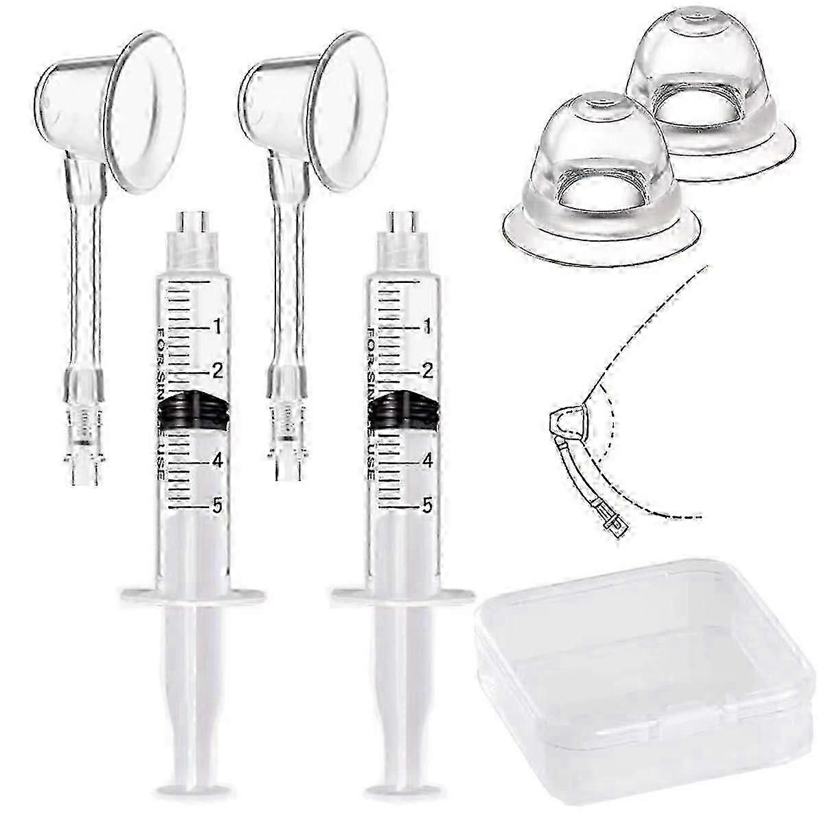 Nipple Corrector for Flat & Inverted Nipples Feeding Aid 1 Set-JK