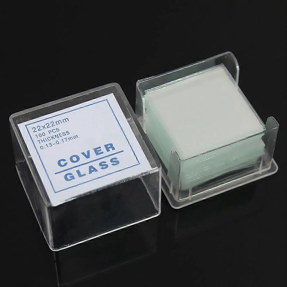 600 lames transparentes couvre-objets 22 x 22 mm pour microscope