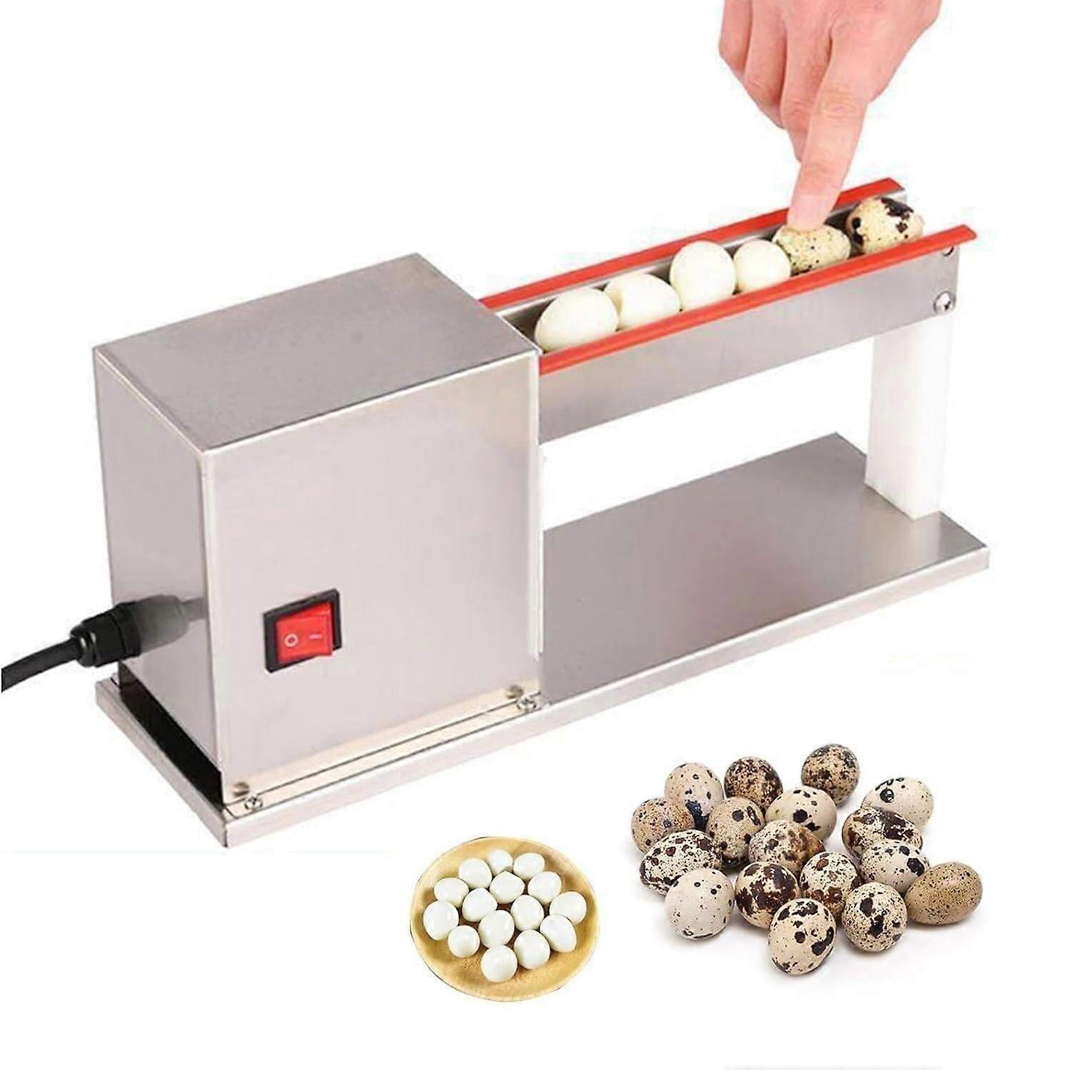 Electric Quail Egg Peeling Machine 25kg/h Output, Smooth Low Noise Sheller for Bird Eggs