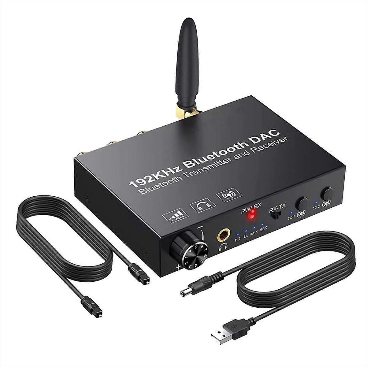 192KHz Bluetooth DAC Converter Wireless Audio Transmitter Receiver