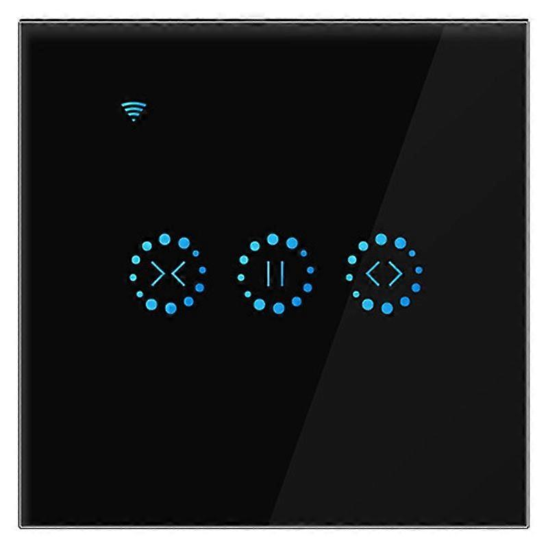 App Wifi Press Switch Shutter Switch Blinds Curtain Switch -Black