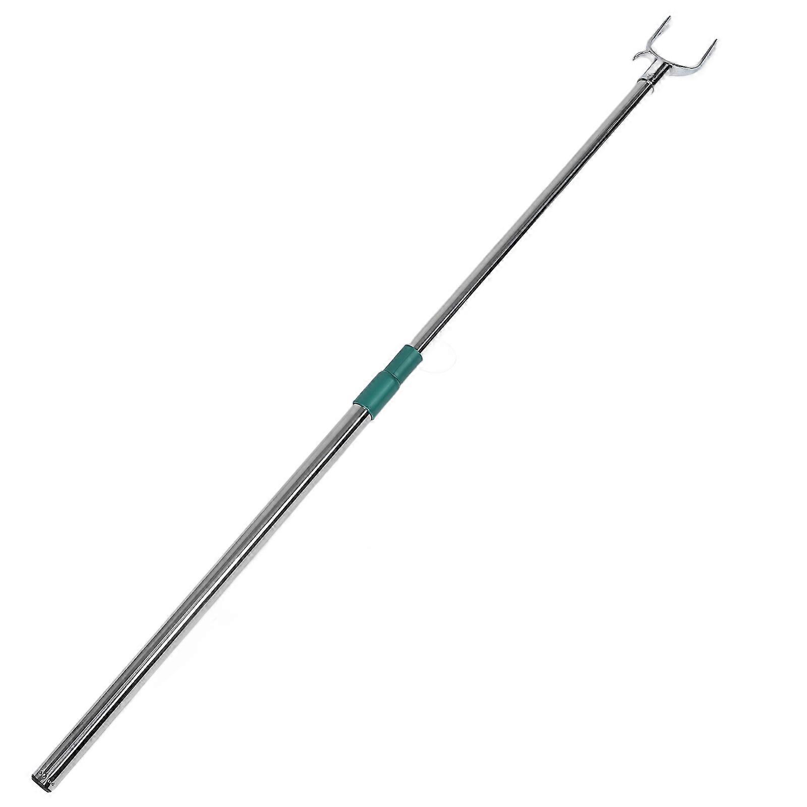 Adjustable Clothesline Pole Telescoping Reach Stick 2Pcs Clothes Drying Rod