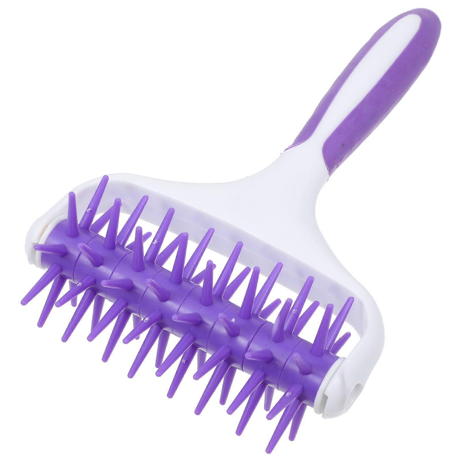 Pizza Crust Roller Dough Roller for Baking Use 1Pcs Purple Plastic Tool