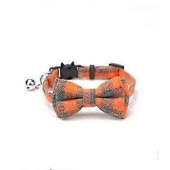 Rare Beaded Cat Collar with Bell and Butterfly Knots, Catschweed Chain