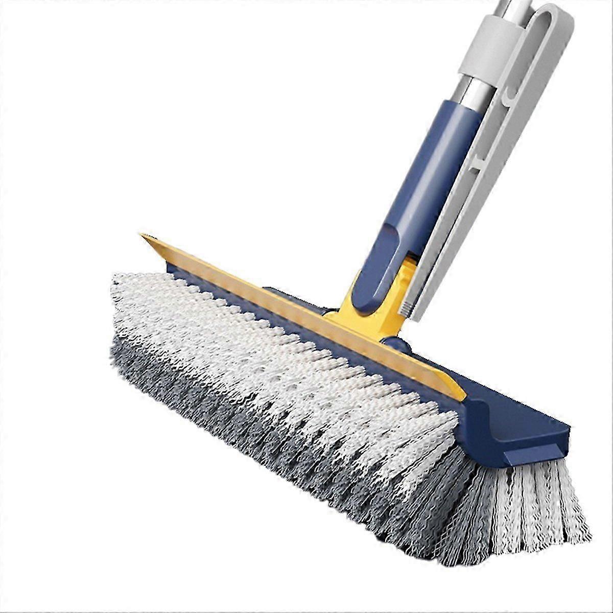 Long-handled floor brush, multi-functional scraping Blue