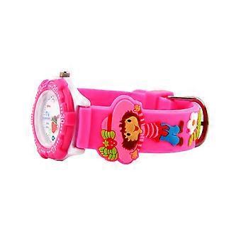 Waterproof Kids Cartoon Watch for Girls Creative Pink Child Watch