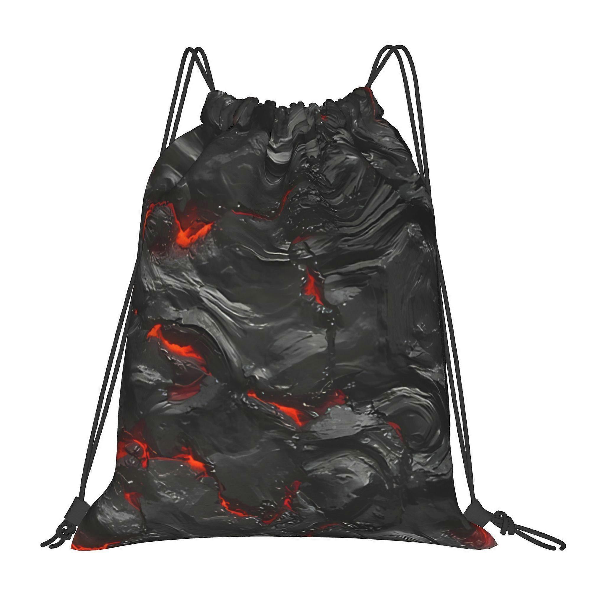 2D Flat Drawstring Bag, Natural Landscape Pouch-Cqazw