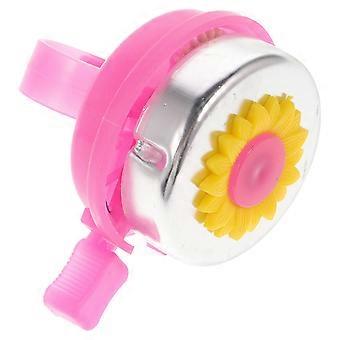 Kinder-Fahrradklingel Sonnenblumen-Design, rosa