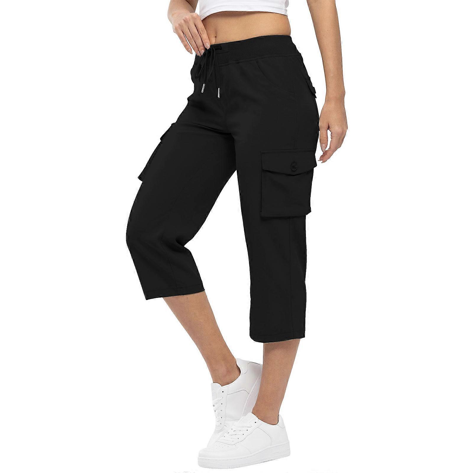 Women Drawstring Cargo Pants With Pockets