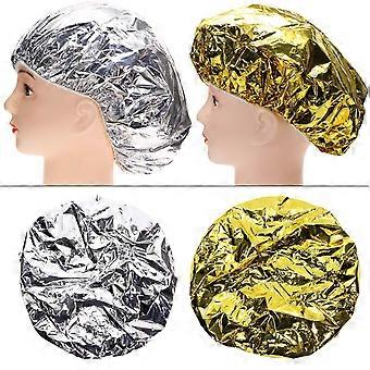 4PCS Deep Conditioning Heat Cap Aluminum Foil Shower for Women Natural Hair Dying Lifting Color Hot Oil Treatments Processing Caps Nourishing Sal