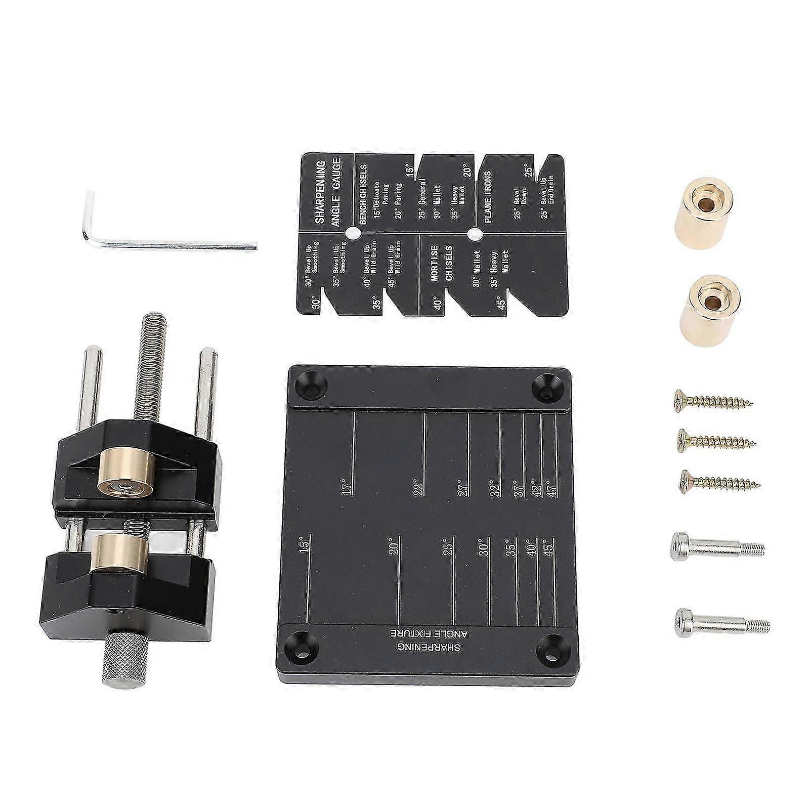 Honing Guide System Chisel Sharpening Kit Compatible withWoodworking Chisels and Planes Sharpening Angle Fixture Sharpening Angle Guide