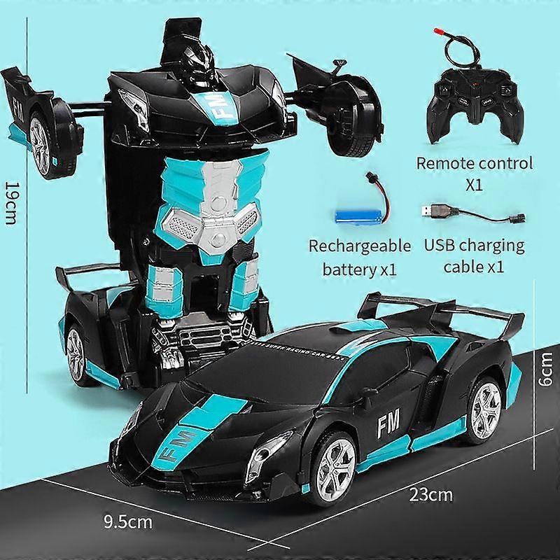 Rc Transformers 2 In 1 Telecomando Auto Robot Modello