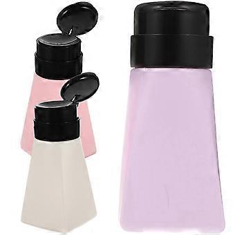 3er-Pack Pumpspenderflaschen für Nagellackentfernerflüssigkeit, verschiedene Farben!xx2