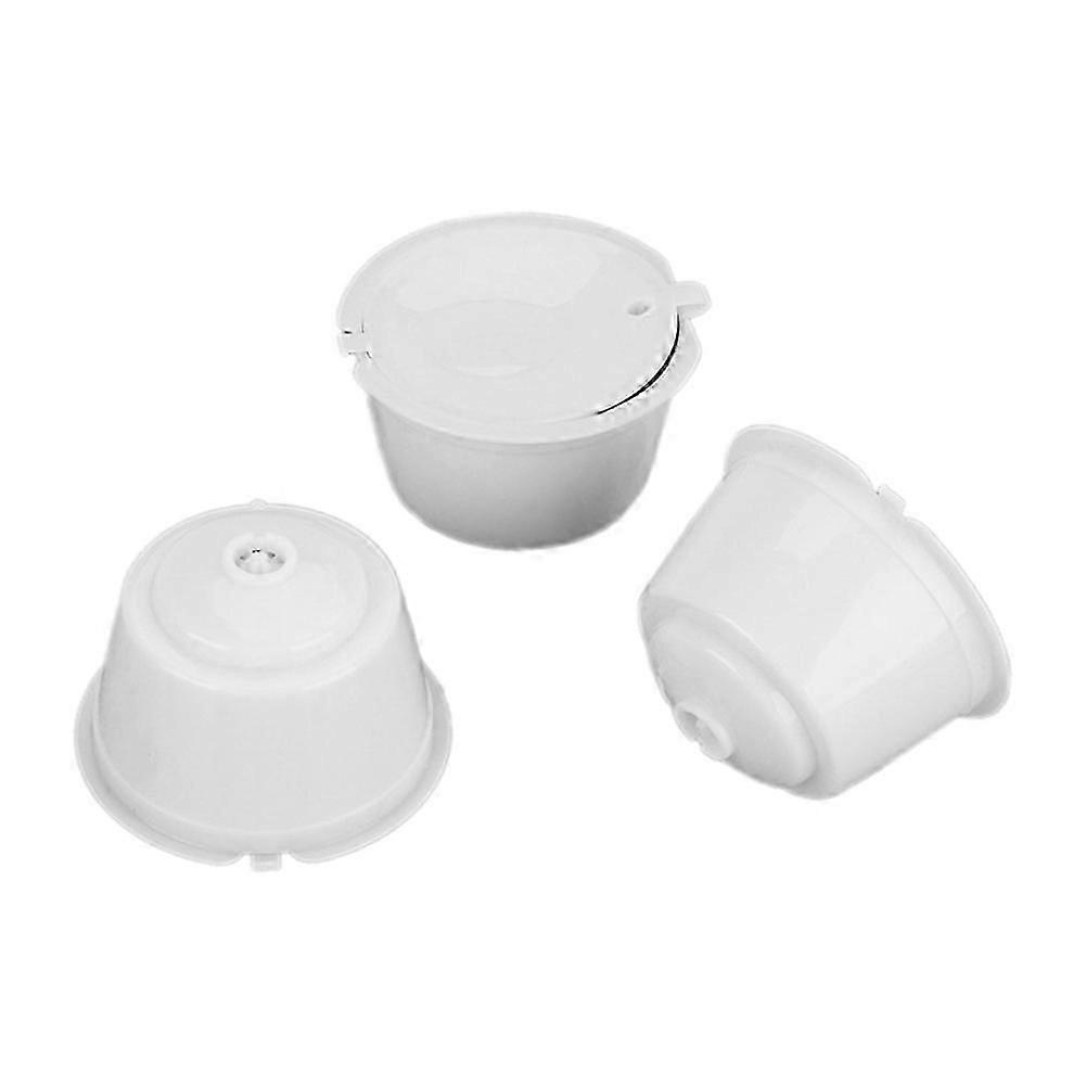 For Machine Reusable Pod Refillable Filter Pod Capsule Cup Coffee, White