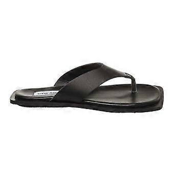 Steve Madden Womens/Ladies Leather Square Toe Casual Flip Flops