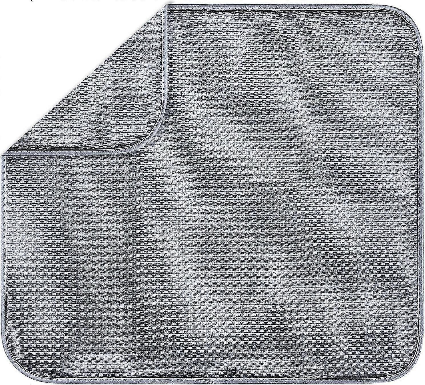 Dish Drying Mat Farmhouse Kitchen Decor Reversible Microfiber Fast Drying