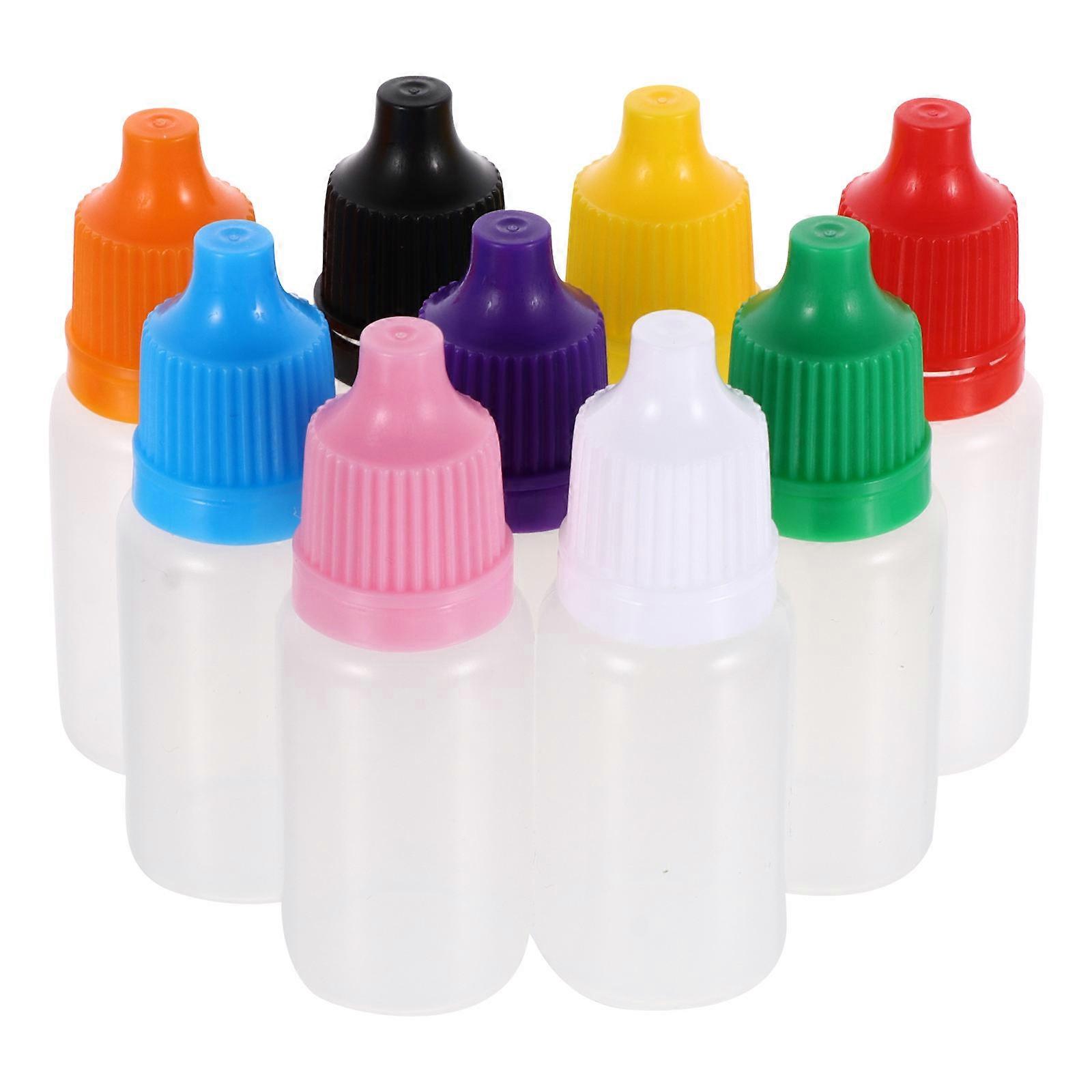 50pcs Eye Liquid Empty Dropper Bottles Translucent Squeezable Dropper Bottle
