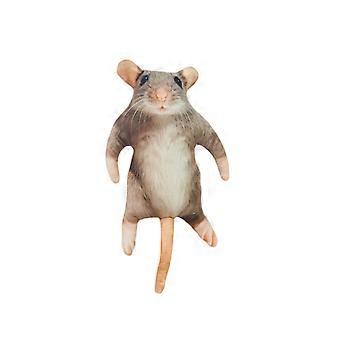 Cartoon Plush Mouse Doll Built in Skeleton Mouse Animal Figures Pranks Spoof Stuff Toy Bag Charm Pendants Birthday Gift  S