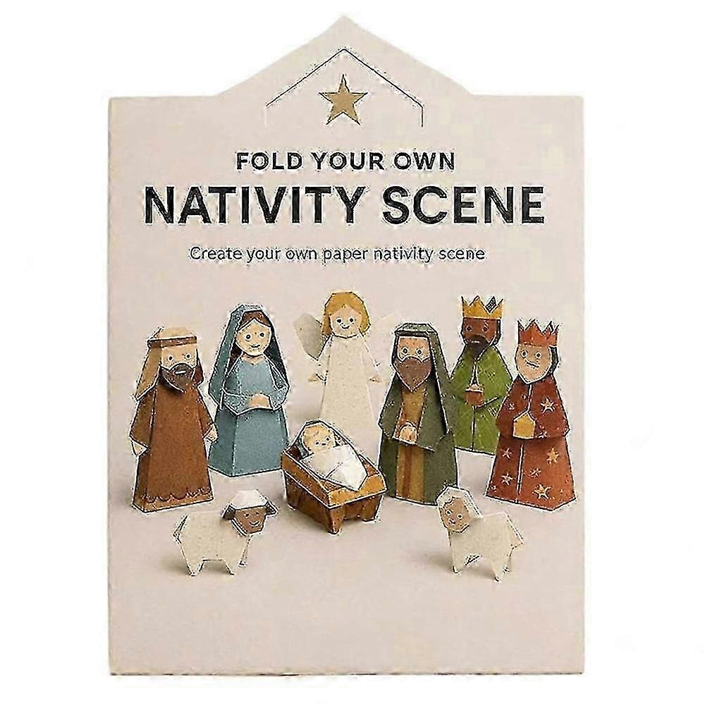 DIY Paper Nativity Scene