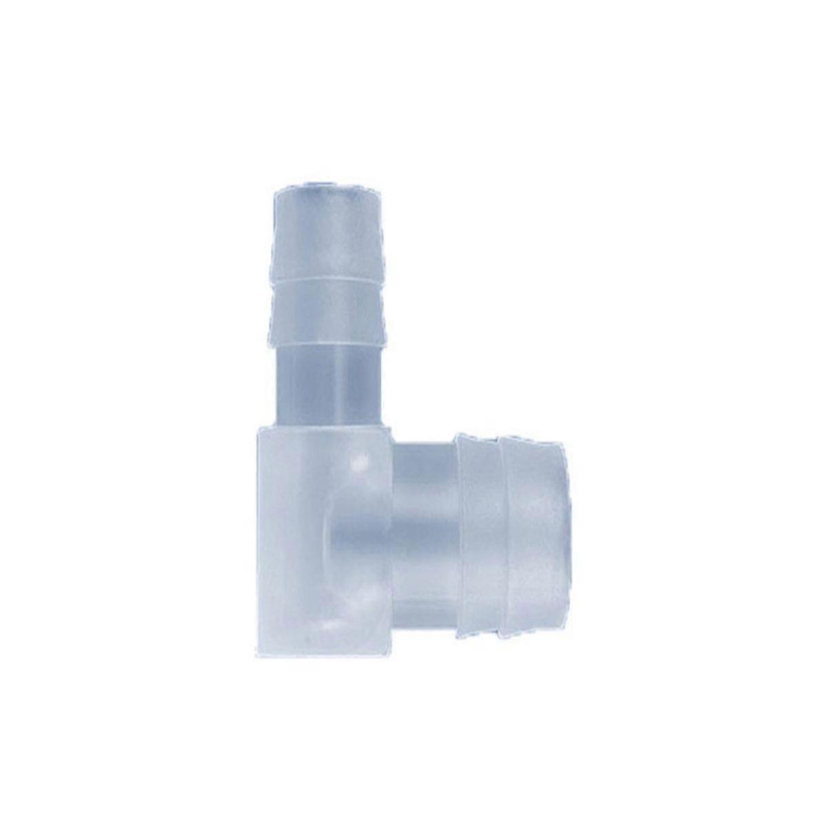 Plastic L-Shaped Hose Elbow Fitting, 90-Degree Bend
