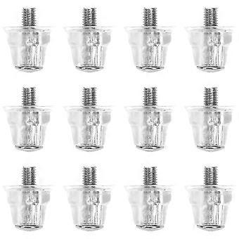 12pcs Football Boots Studs Shoes Stud Replace Component Sport Accessory Football Shoe Spikes with Wrench 15mm_LJJ