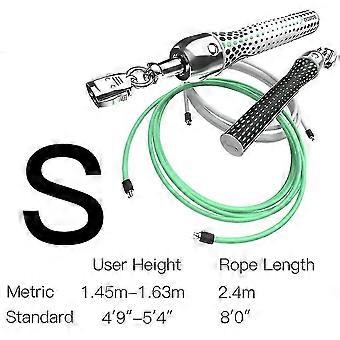 Verzwaard Springtouw Springtouw, Hoge Snelheid Gewogen Premium Tangle-zelf-vergrendelende Schroef Springtouwen Skipping Workout Fitness