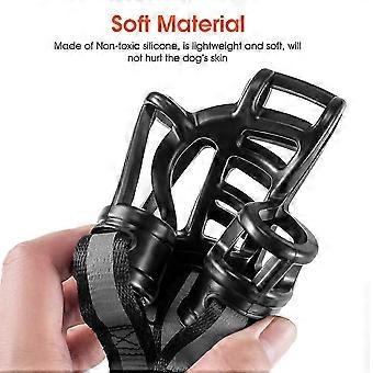 Dog Muzzles, Breathable Basket Muzzle For Anti-Biting, Soft Non-Toxic Rubber, Adjustable, Reflective, Free Breathing, Prevent Chewing