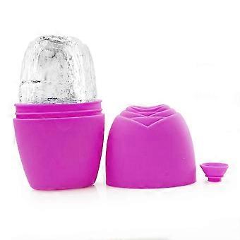 2023 Ice Facial Cube Massager Roller To Depuff Sculpt Face Pink Shrink Pores