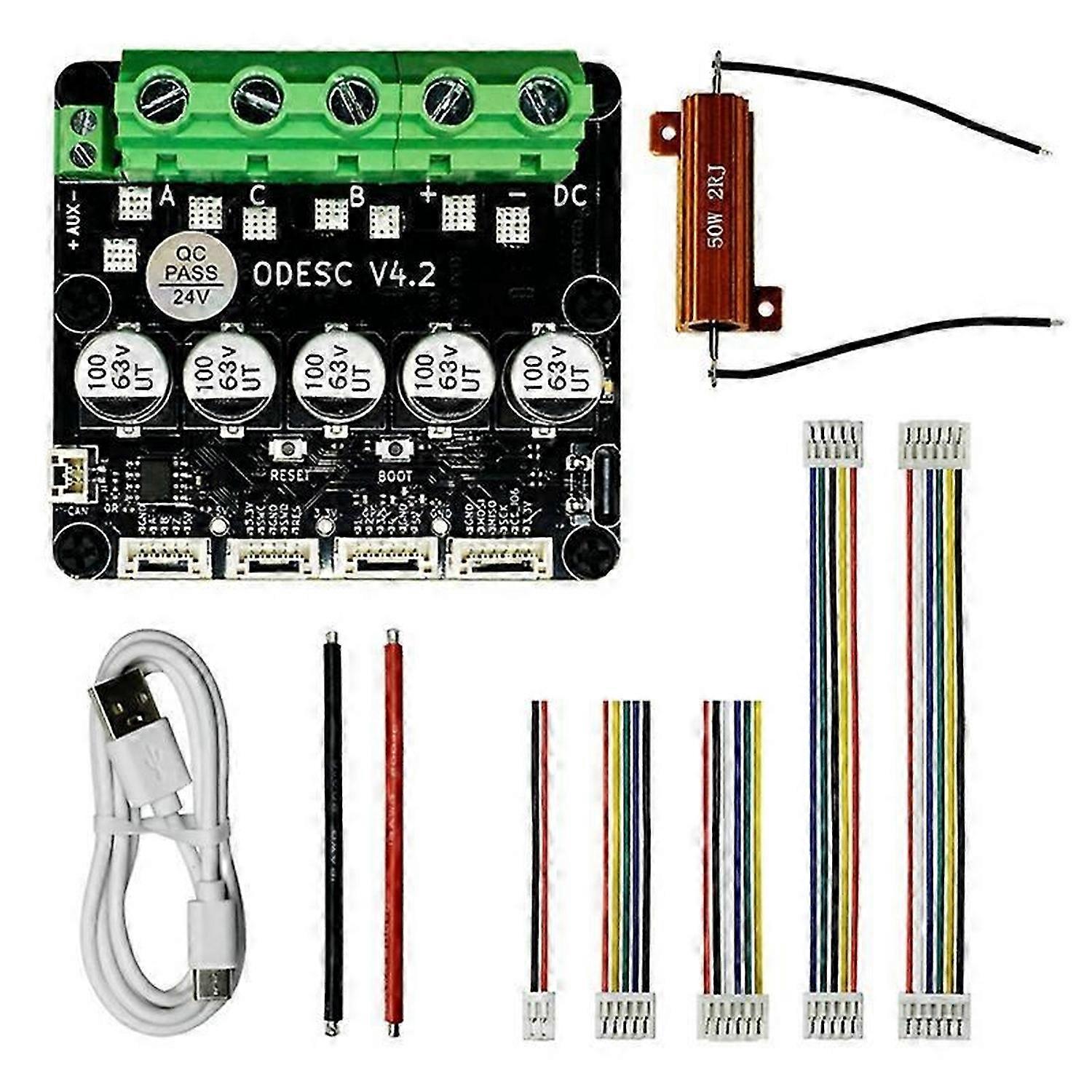 ODESC V4.2 8-24V Single-Drive High-Current High-Precision Brushless Servo Motor Controller, Based on