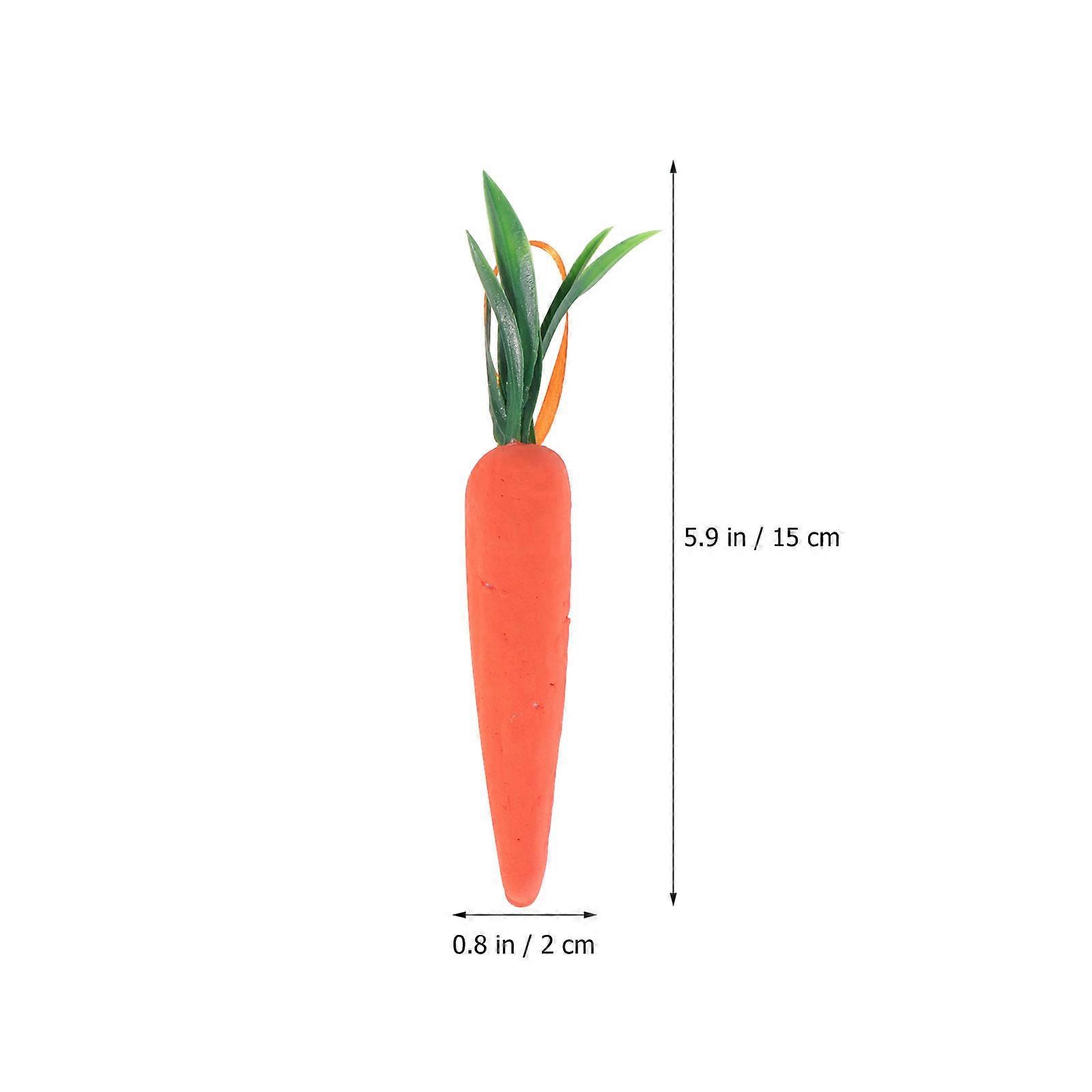 18pcs Easter Simulation Carrot Pendants Easter Scene Layout Props Carrot Decors (Orange)