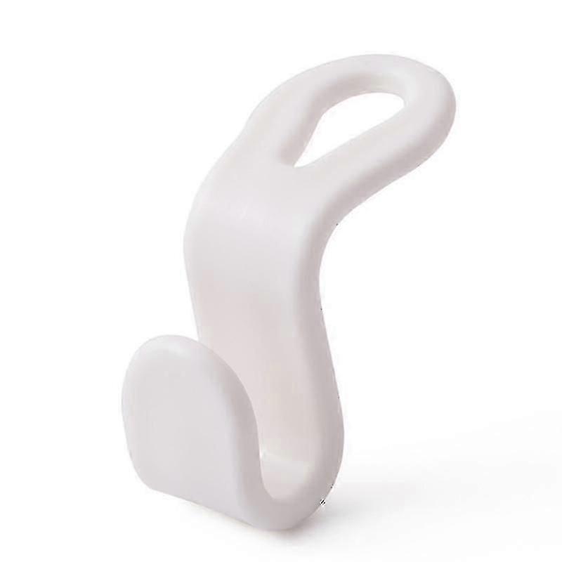 10 Pack Plastic Hanger Hooks, Space Saving, Practical Hanger Hooks For Cabinets, White