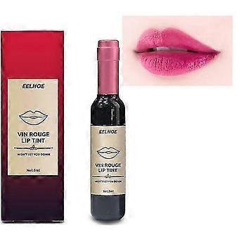 Red Wine Bottle Lip Gloss Dyelip Liquid Set Waterproof Moisturizing Non-fading Bottle Lipstick Makeup Gift  Sexy Co