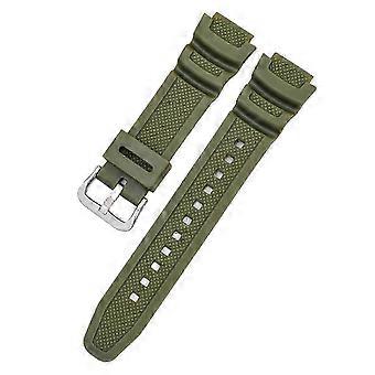 Weiches, wasserdichtes Gummiarmband, 18 mm, Ersatzarmband für Herrenuhren, kompatibel mit Casio AE-1000W/AQ-S810W/SGW-300H/W-S200H