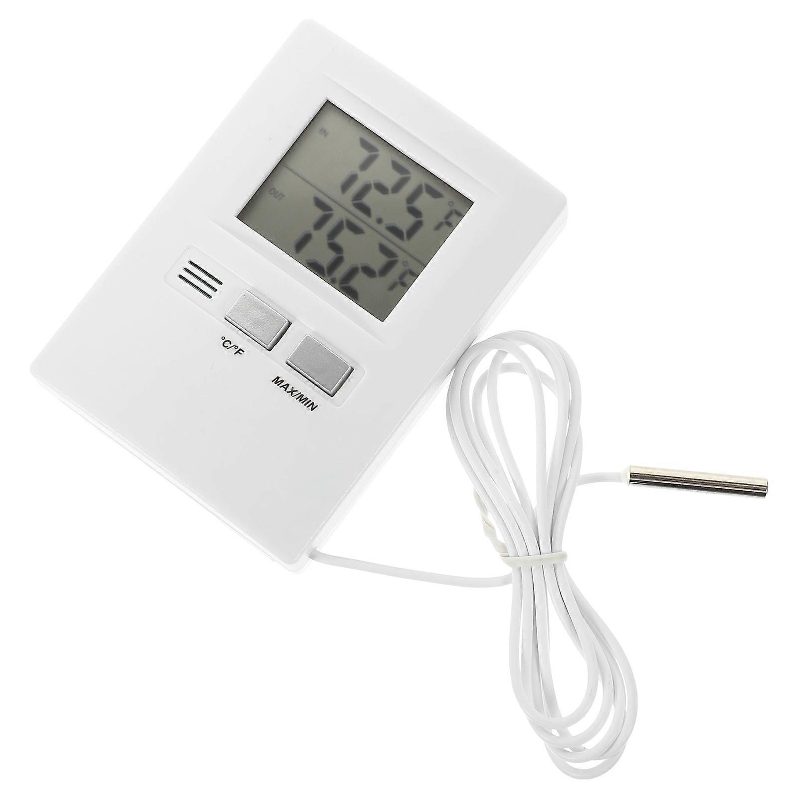 Wall Mounted Digital Thermometer Indoor Outdoor Temperature Display Device