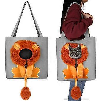 SQCLV Pet Canvas Bag Cat Carrier Portable Pet Cat Outdoor Dog Travel Handbag