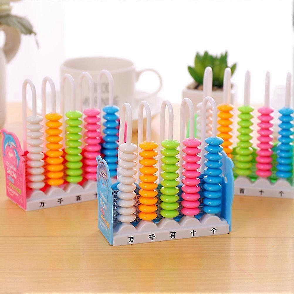 Kids Abacus Tools for Math Learning 2Pcs Colorful Counting Beads Set