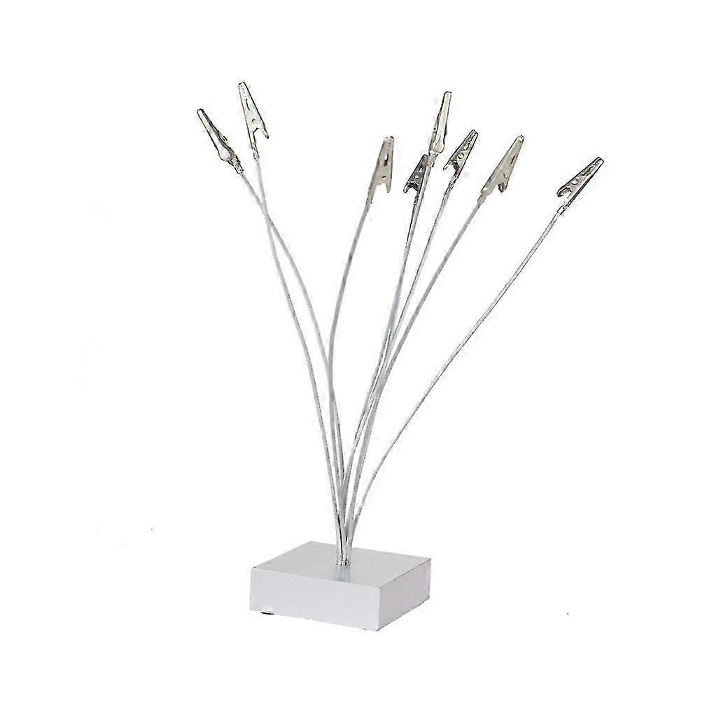 Square Base 8-Clip Metal Holder
