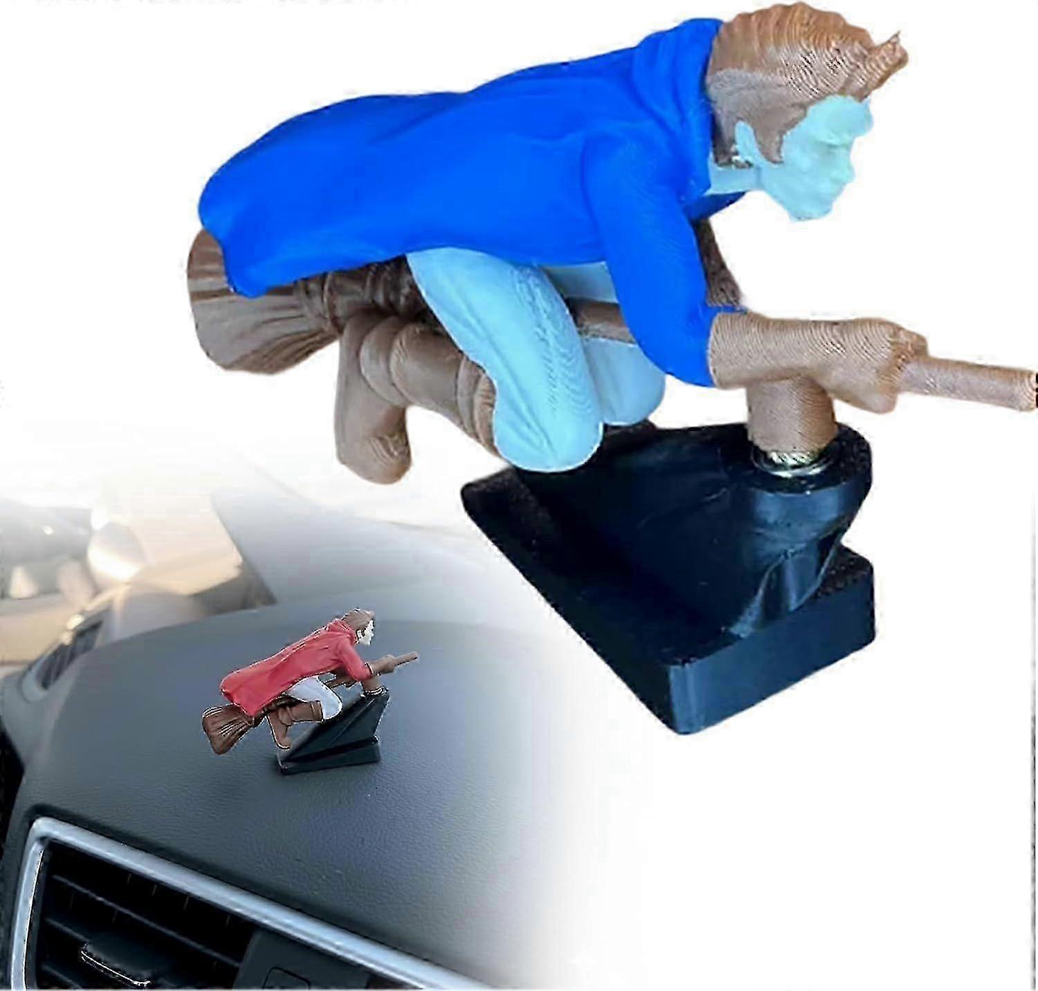 Fantasy Broomstick Drift Dashboard Ornament