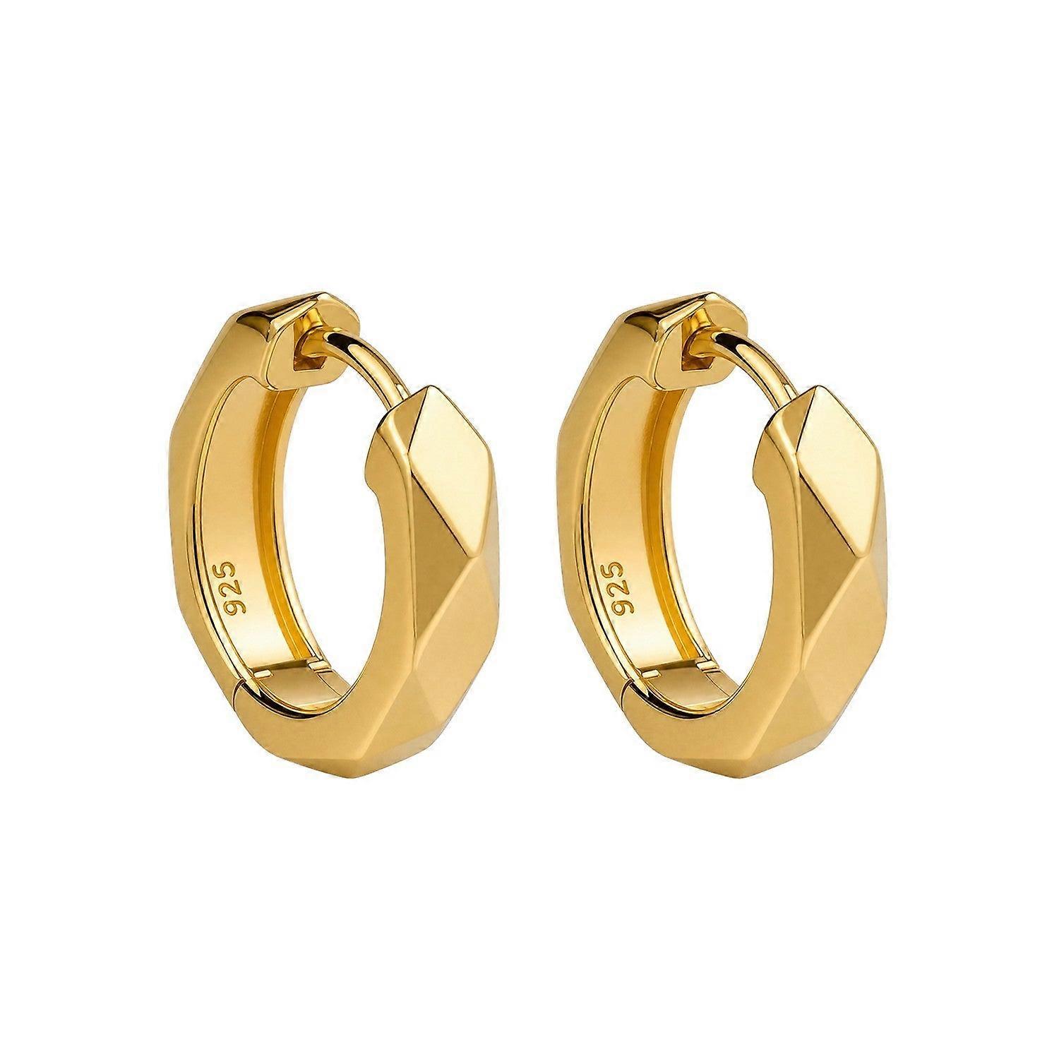 Beginnings Sterling Silver Gold Earrings E6811 | Acotis