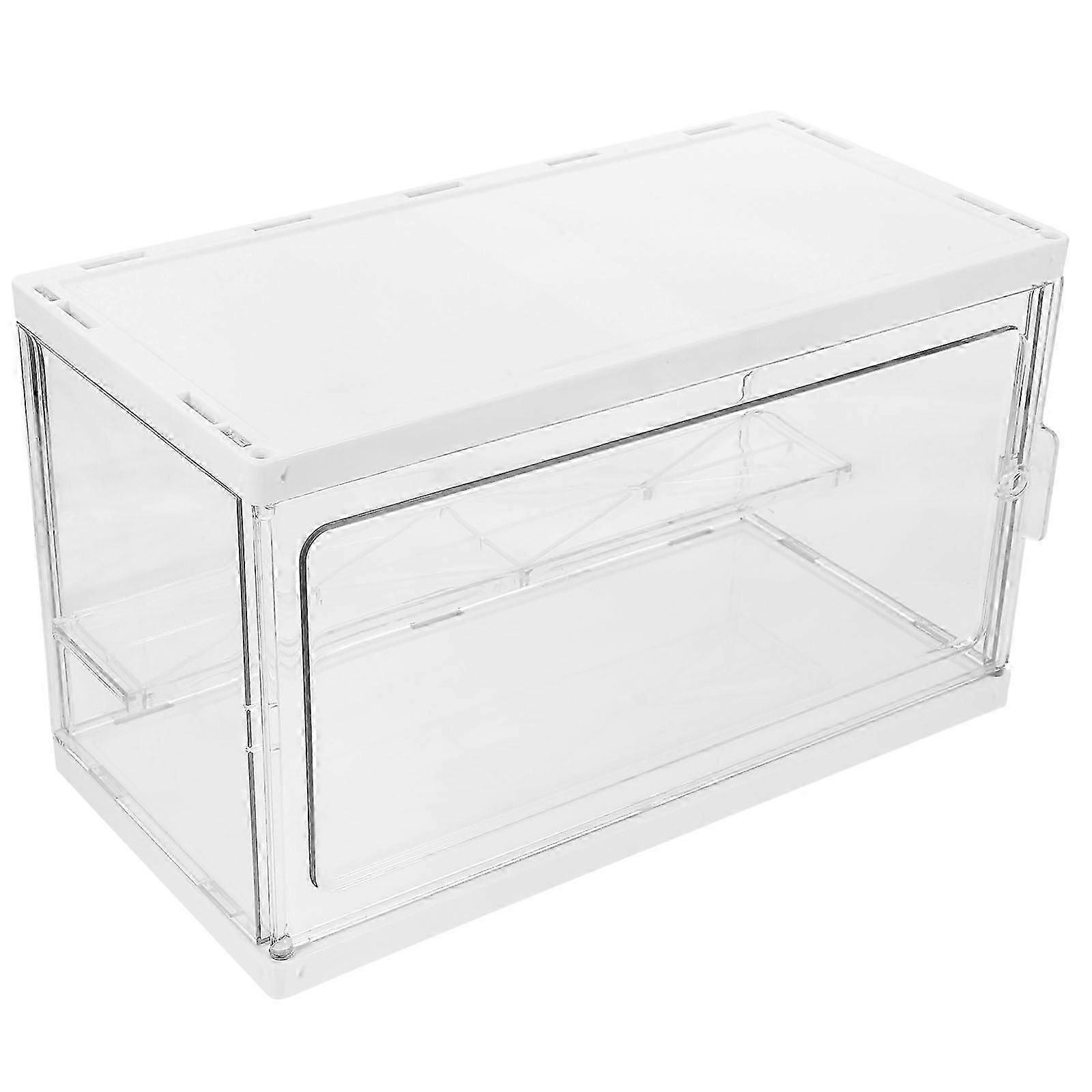 clear Storage Box Model Display Case 2-Layer for Storage 2PcsJJ